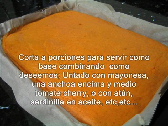 Receta de Bizcocho de pimientos rojos