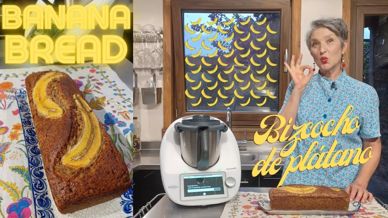 Receta de Bizcocho de plátano con Thermomix