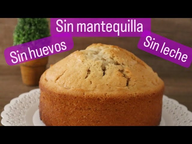 Receta de Bizcocho de yogur sin huevo y sin leche