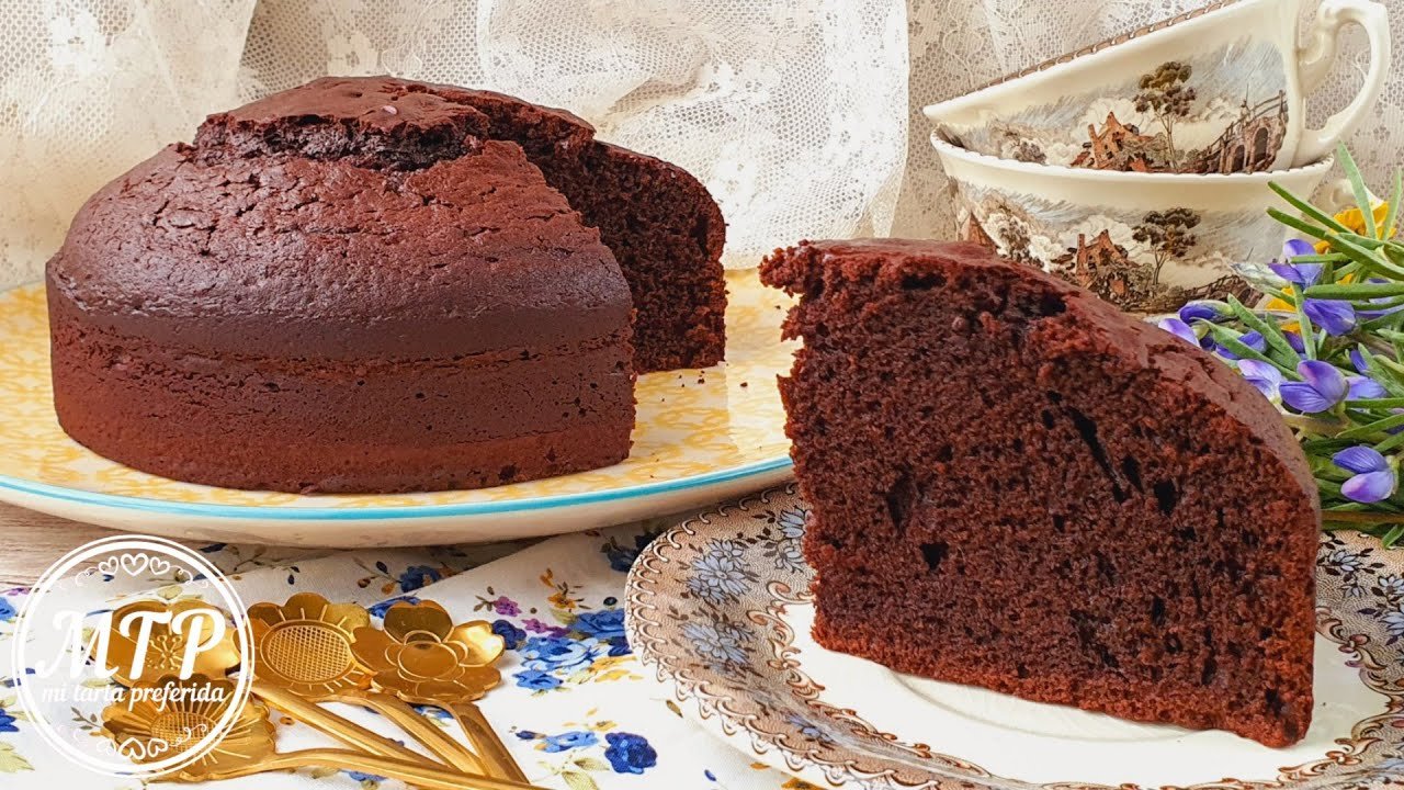 Receta de Bizcocho de yogur y chocolate