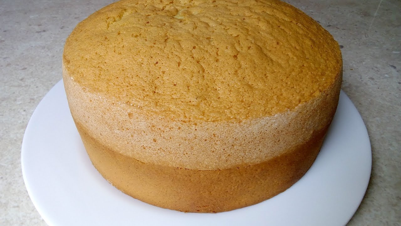Receta de Bizcocho para torta fría de un kilo