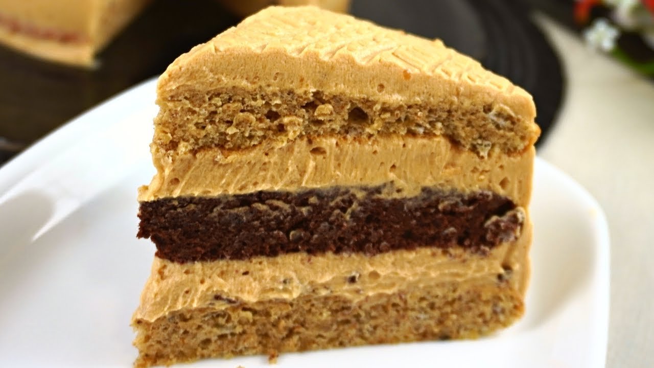 Receta de Bizcocho relleno de caramelo y nueces