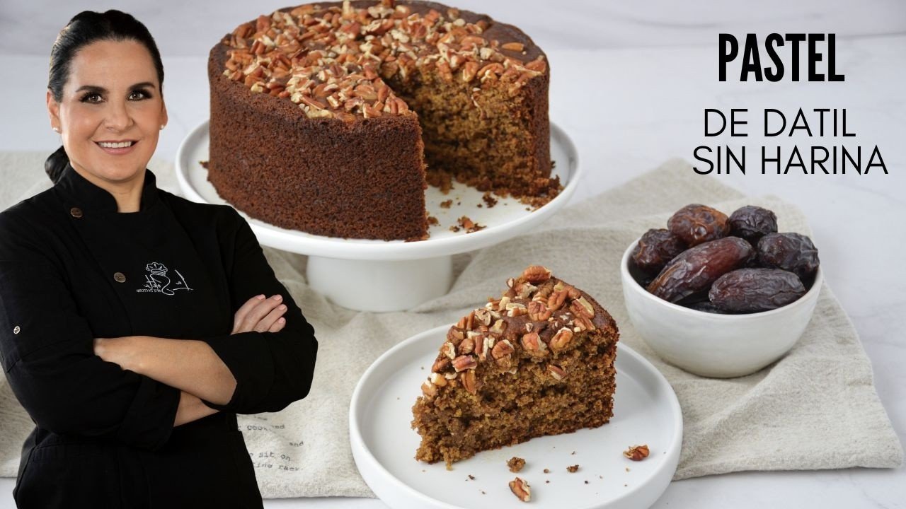 Receta de Bizcocho sin azúcar con dátiles