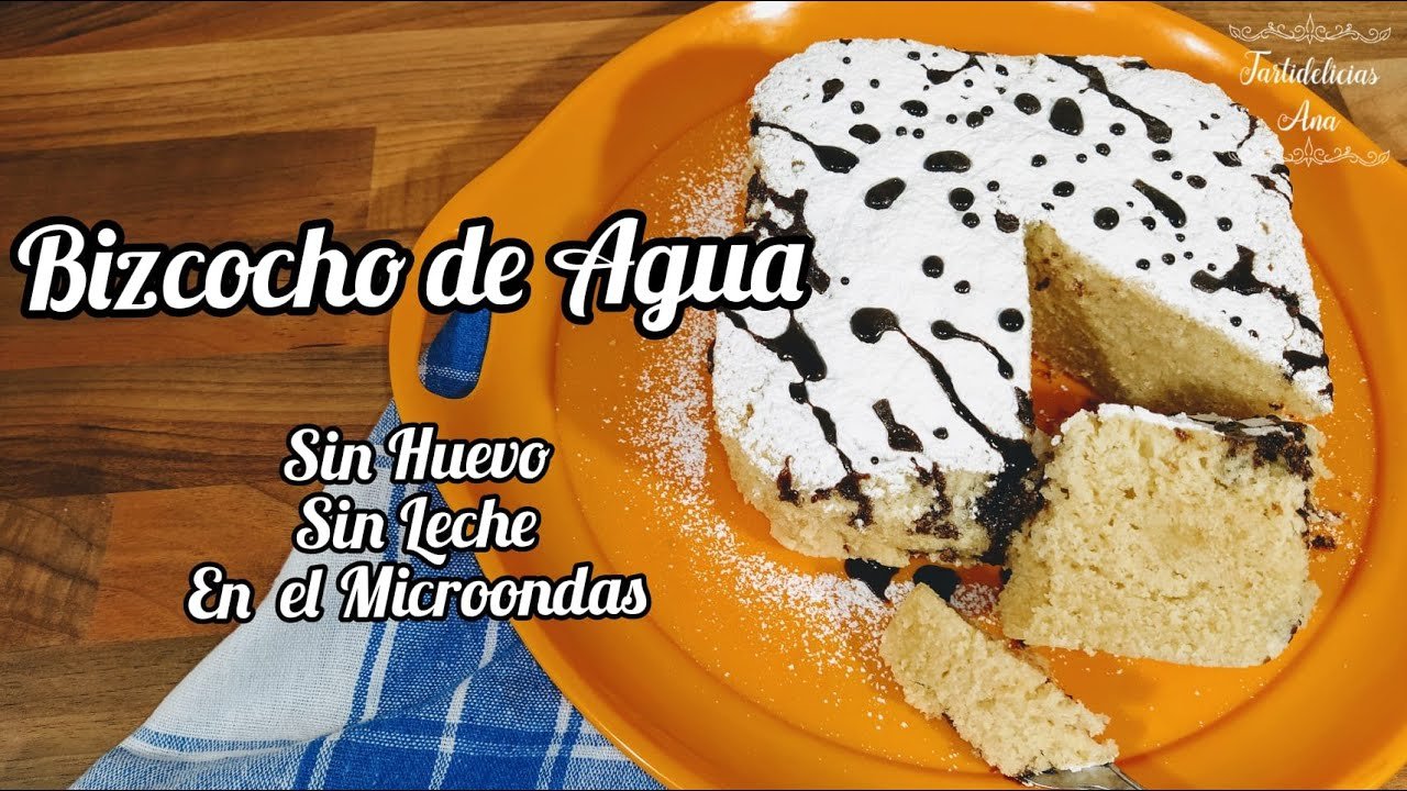 Receta de Bizcocho sin huevo para microondas