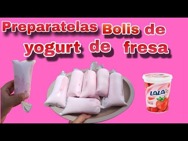 Receta de Bolis de yogurt