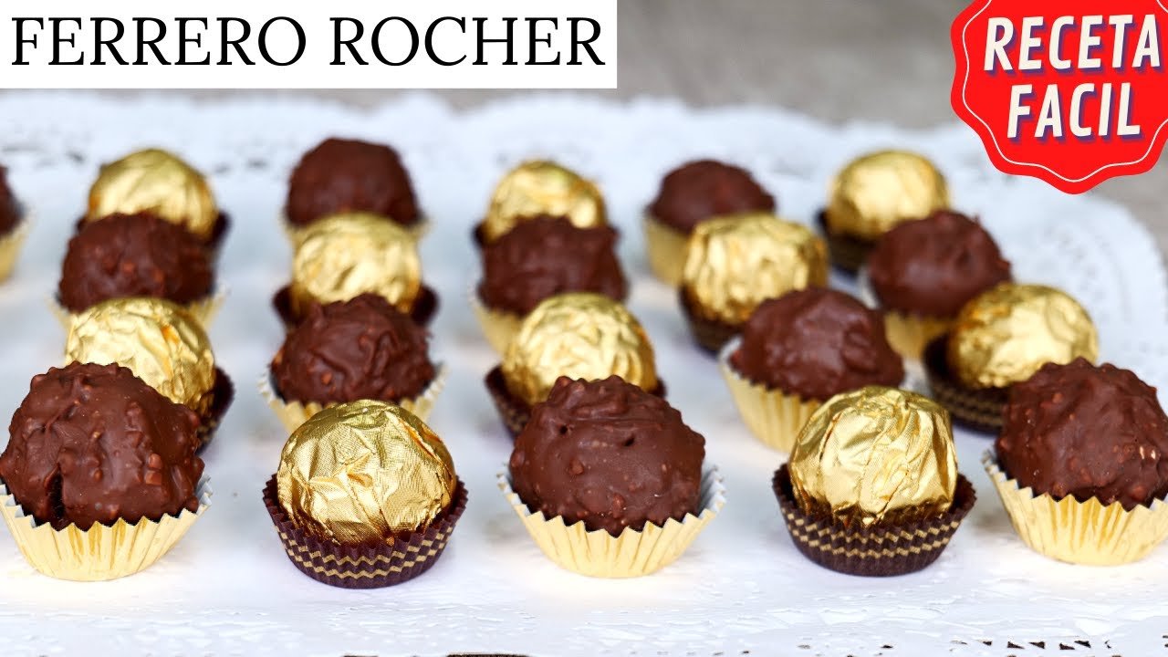 Receta de Bombones de Ferrero Rocher caseros