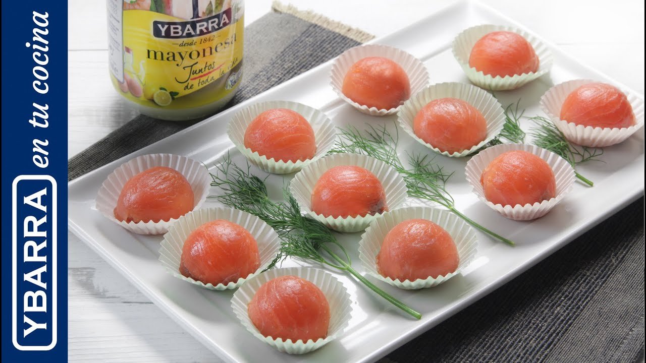 Receta de Bombones de salmón