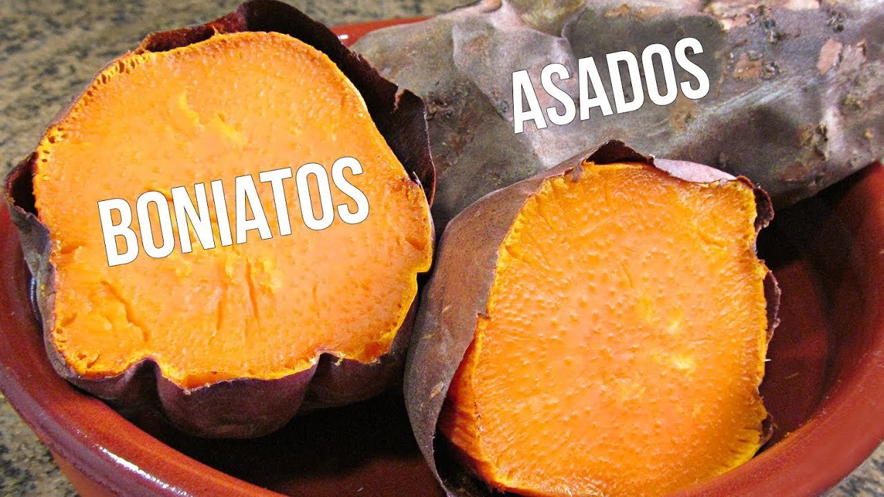 Receta de Boniatos asados al horno