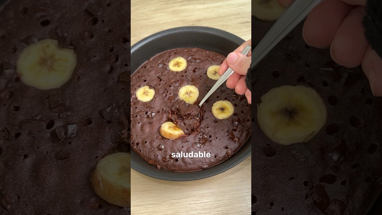 Receta de Brownie en sartén