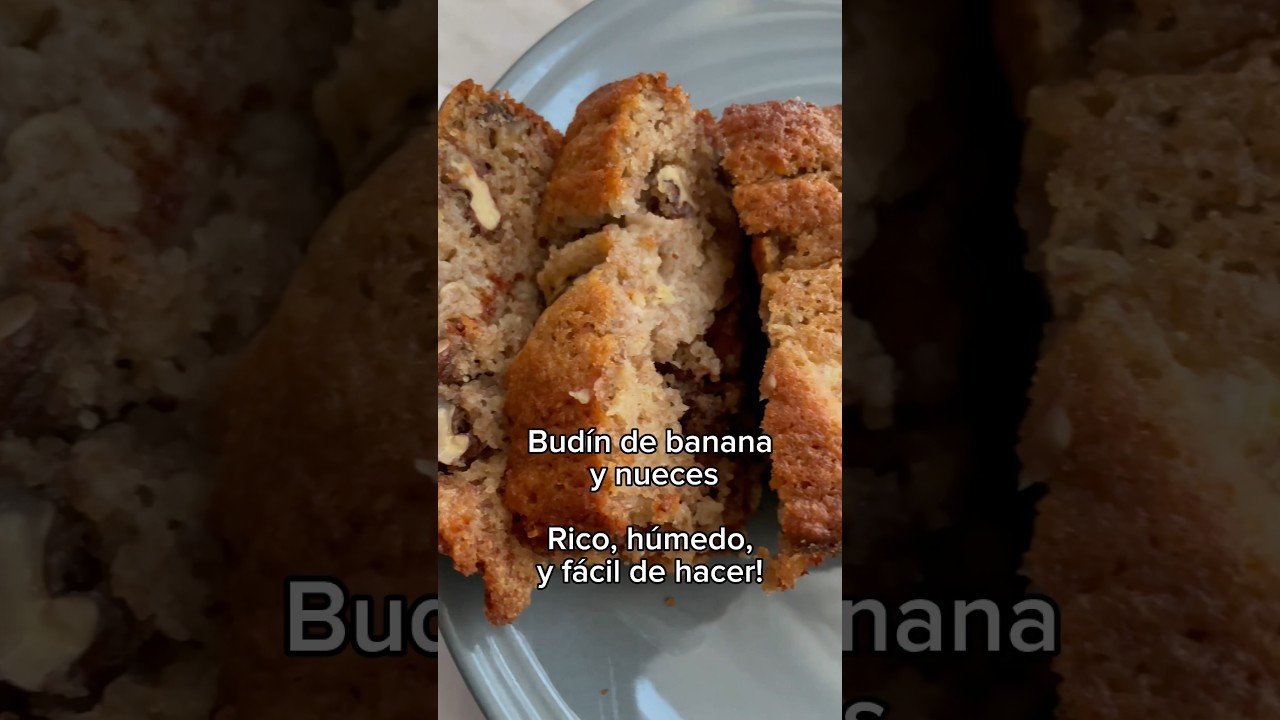 Receta de Budín de banana sin harina