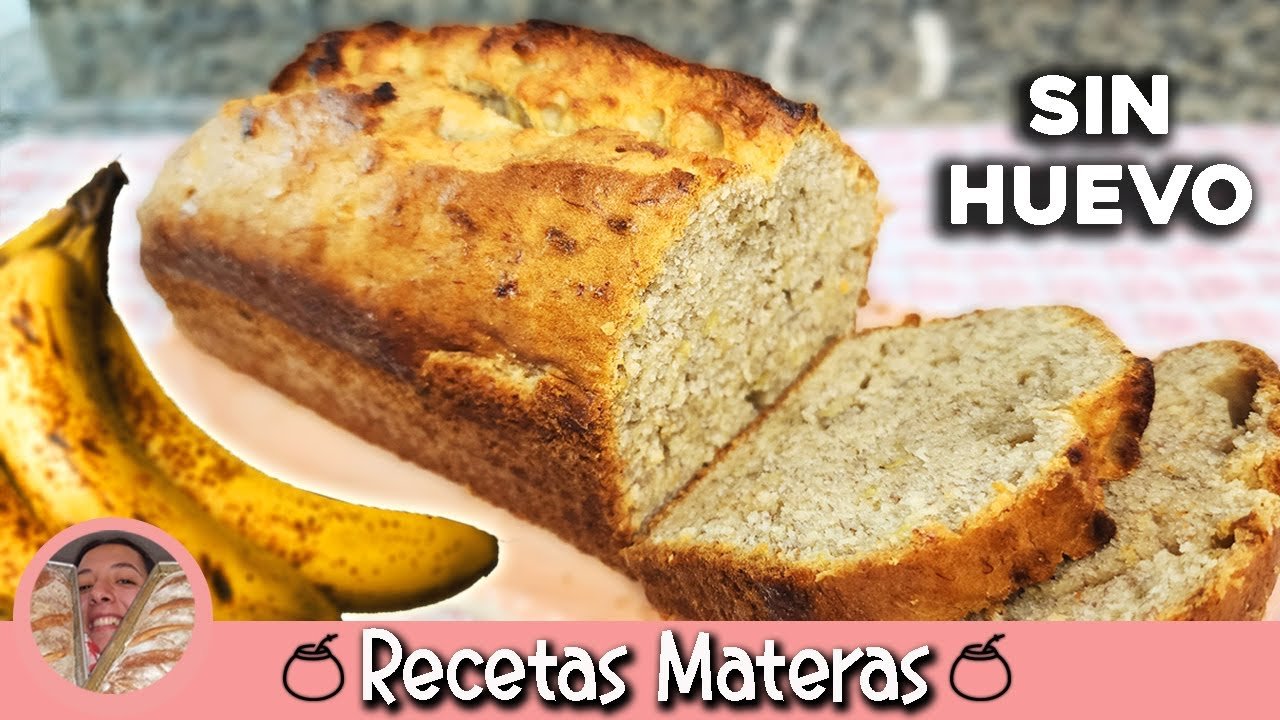 Receta de Budín de banana sin huevo