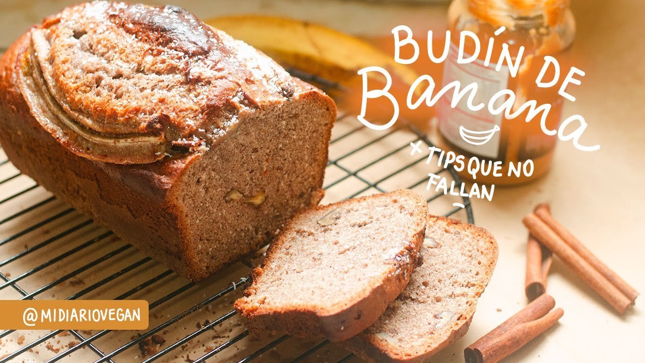 Receta de Budín de banana vegano
