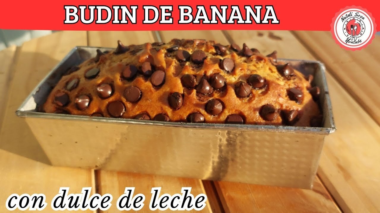 Receta de Budín de banana y dulce de leche