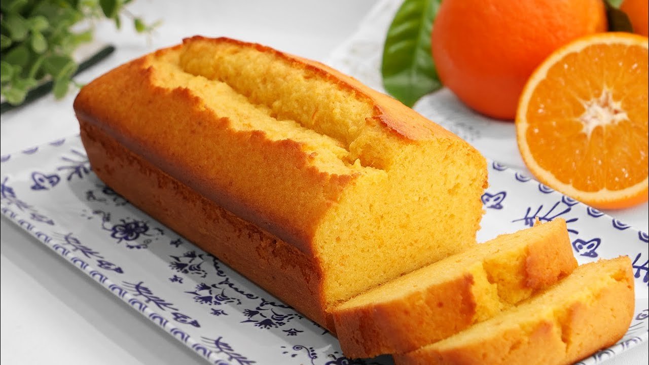 Receta de Budín de naranja esponjoso y húmedo