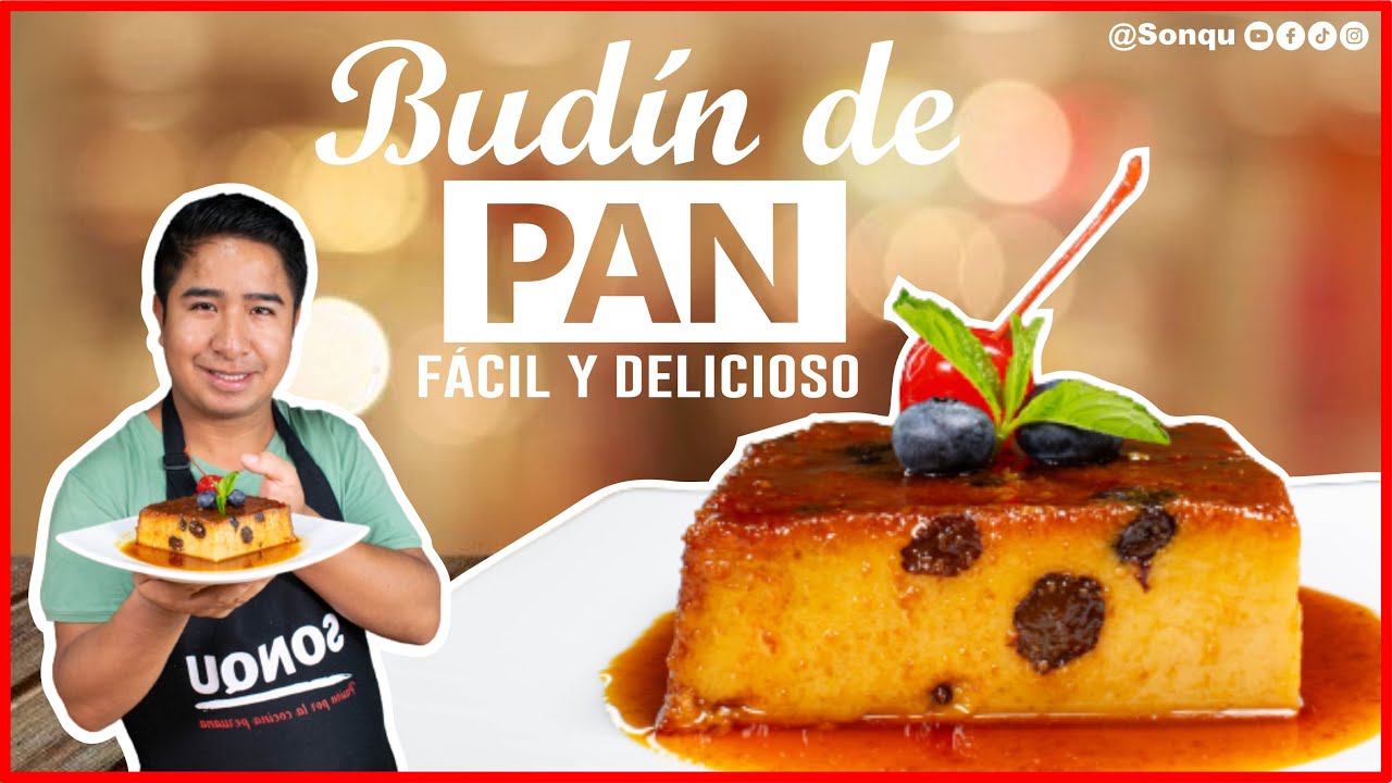 Receta de Budín de pan peruano