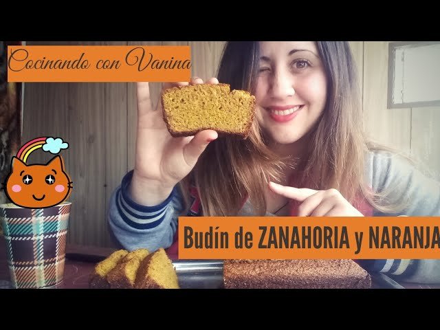 Receta de Budín de zanahoria y naranja con harina integral