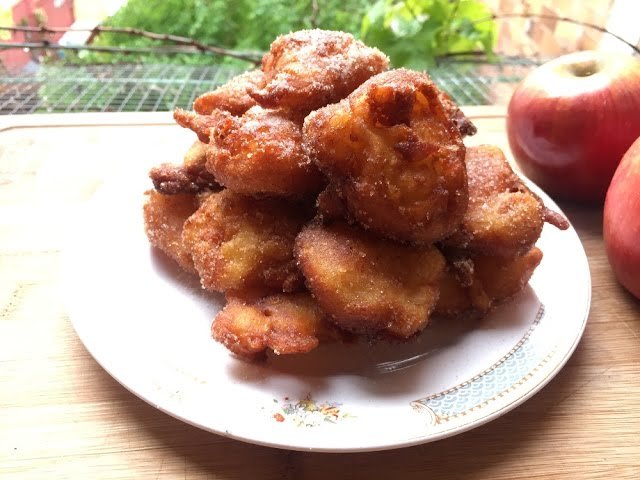 Receta de Buñuelos de manzana veganos
