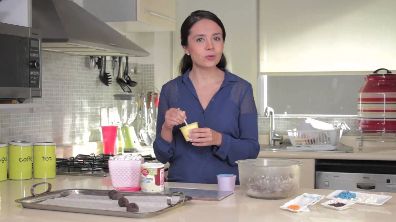 Receta de Cake pops de muñeco de nieve