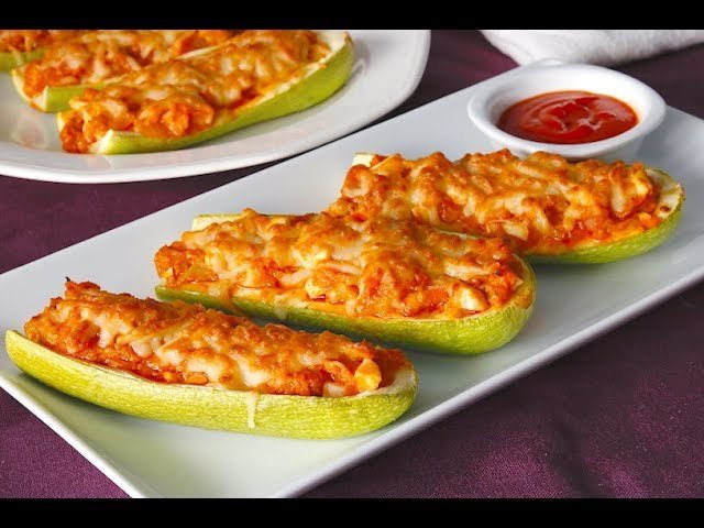 Receta de Calabacines rellenos de atún y mayonesa