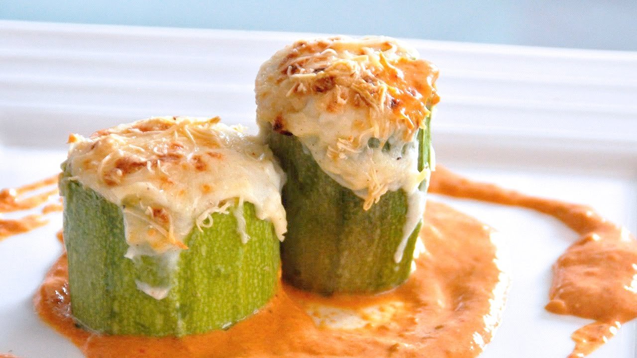 Receta de Calabacines rellenos de gambas