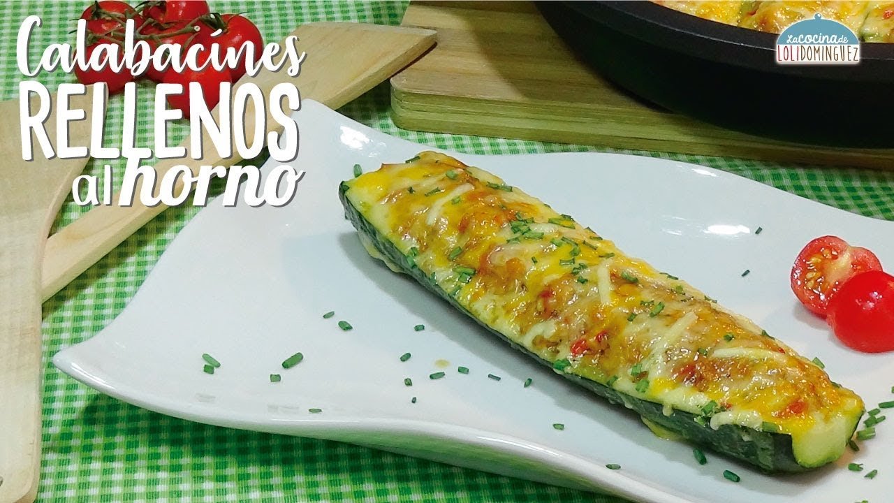 Receta de Calabacines rellenos de pollo