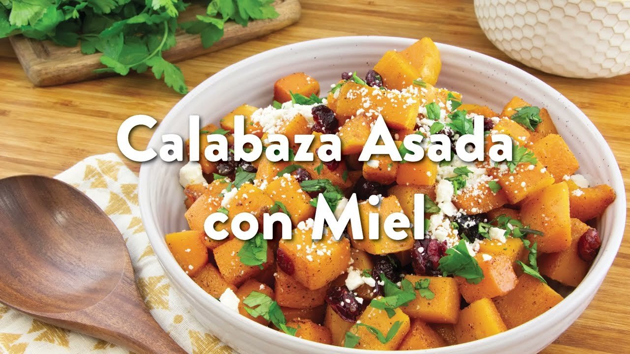 Receta de Calabaza asada con miel y nueces