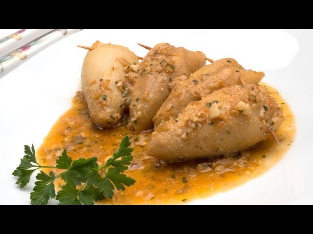 Receta de Calamares rellenos de marisco