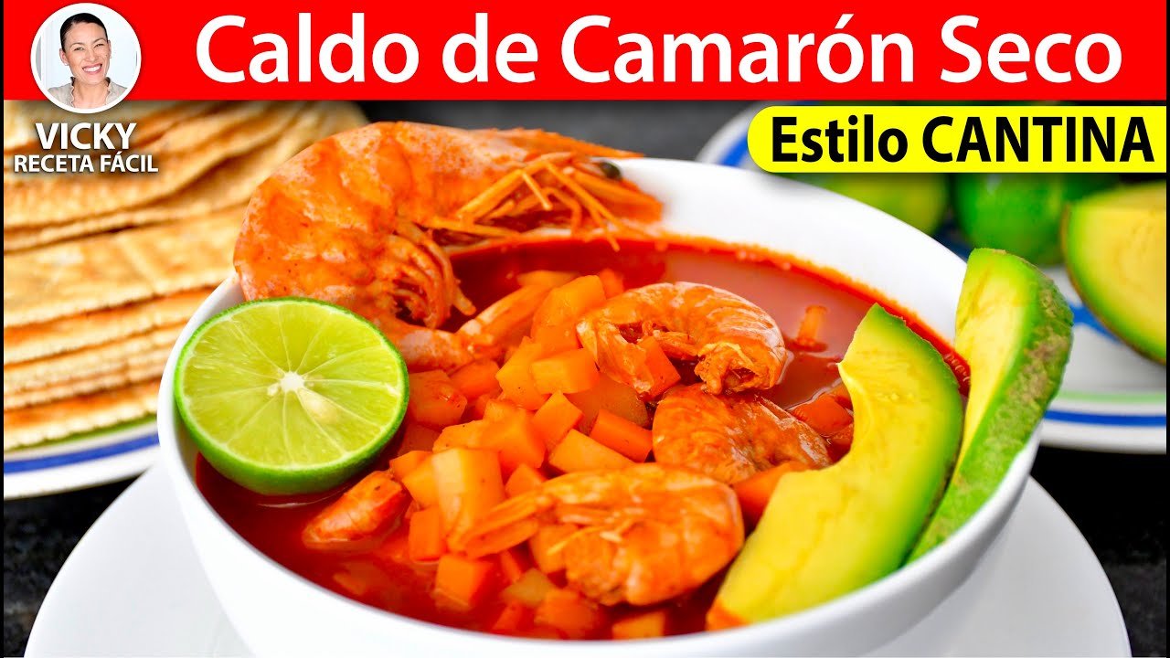 Receta de Caldo de camarón seco con verduras