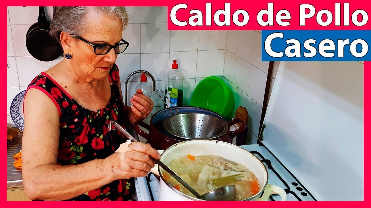 Receta de Caldo de pollo de la abuela