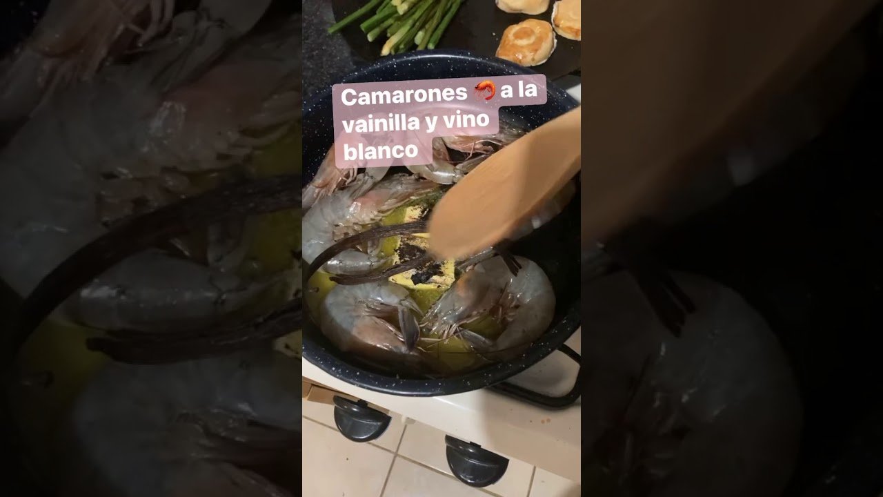 Receta de Camarones a la vainilla