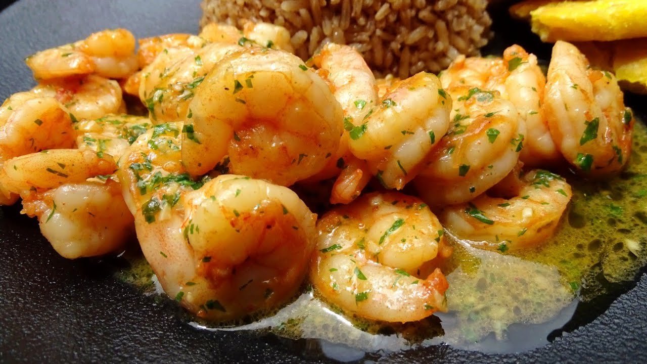 Receta de Camarones al ajillo con mantequilla