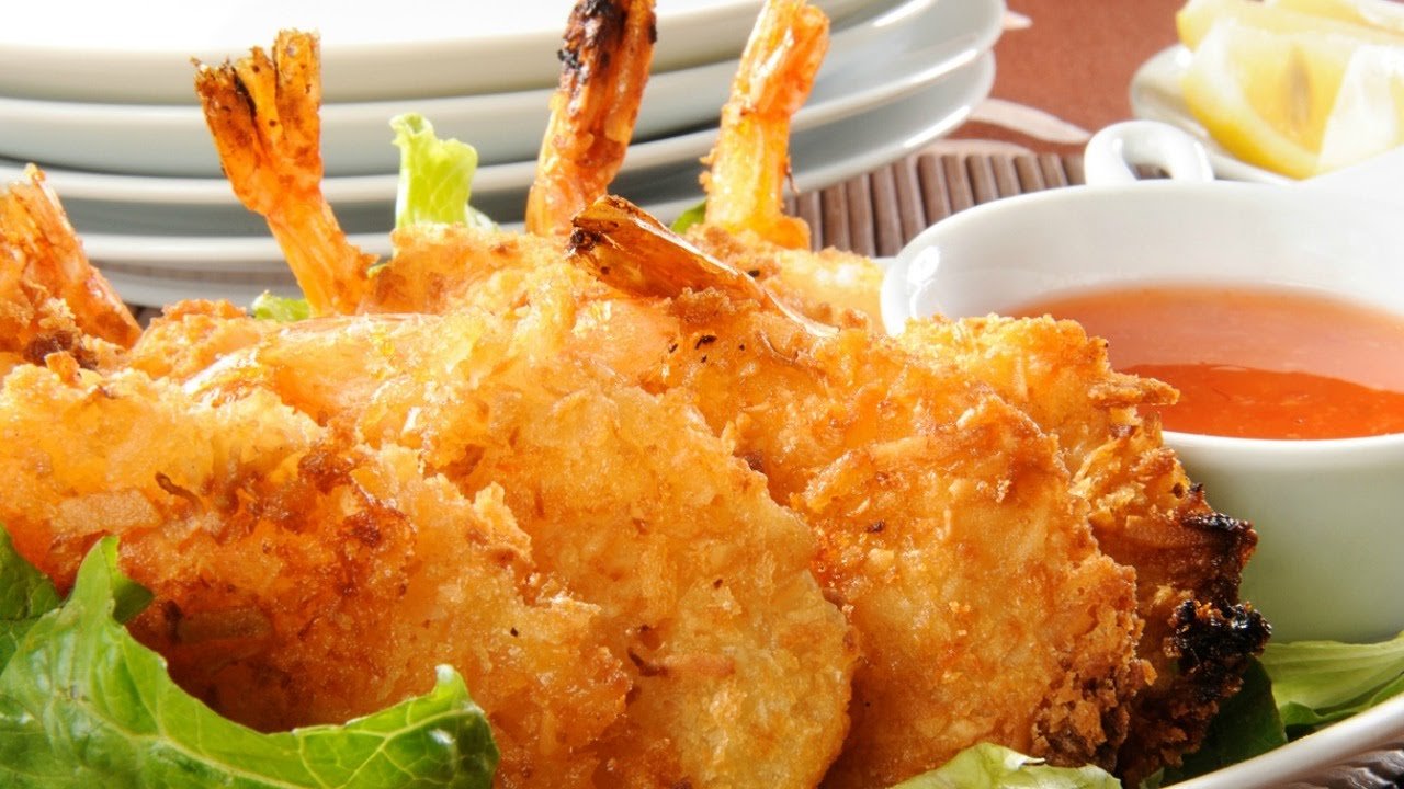 Receta de Camarones empanizados con coco