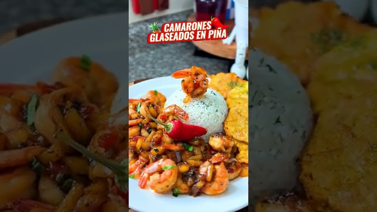 Receta de Camarones en Piña