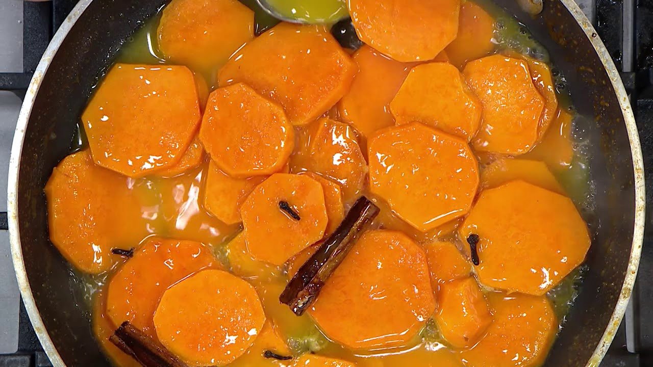 Receta de Camote glaseado