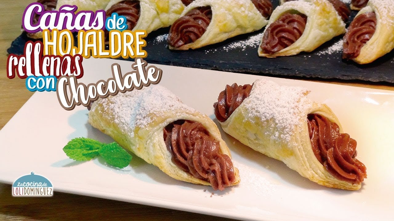 Receta de Cañas de hojaldre rellenas