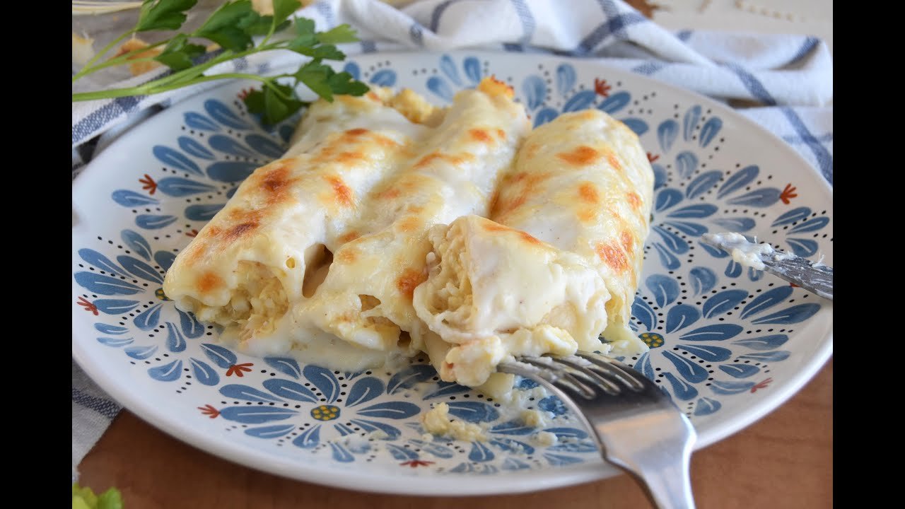 Receta de Canelones de bacalao