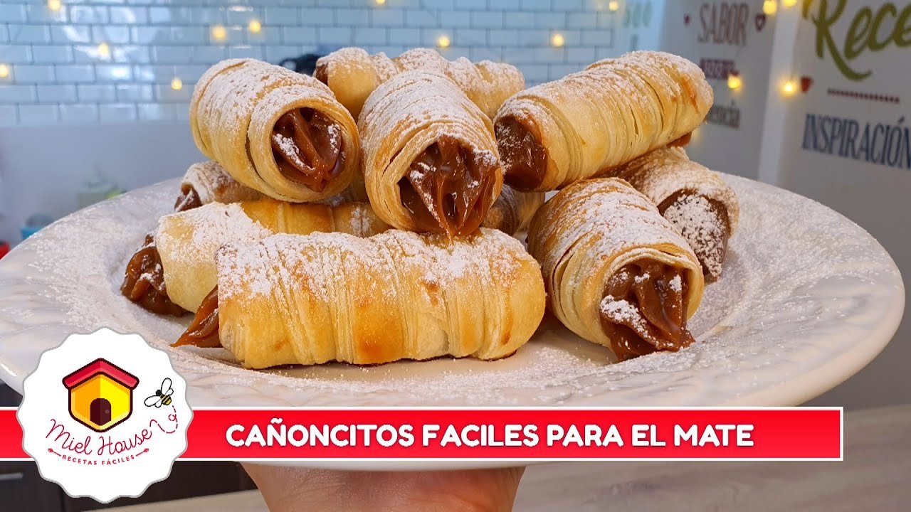 Receta de Cañoncitos de dulce de leche