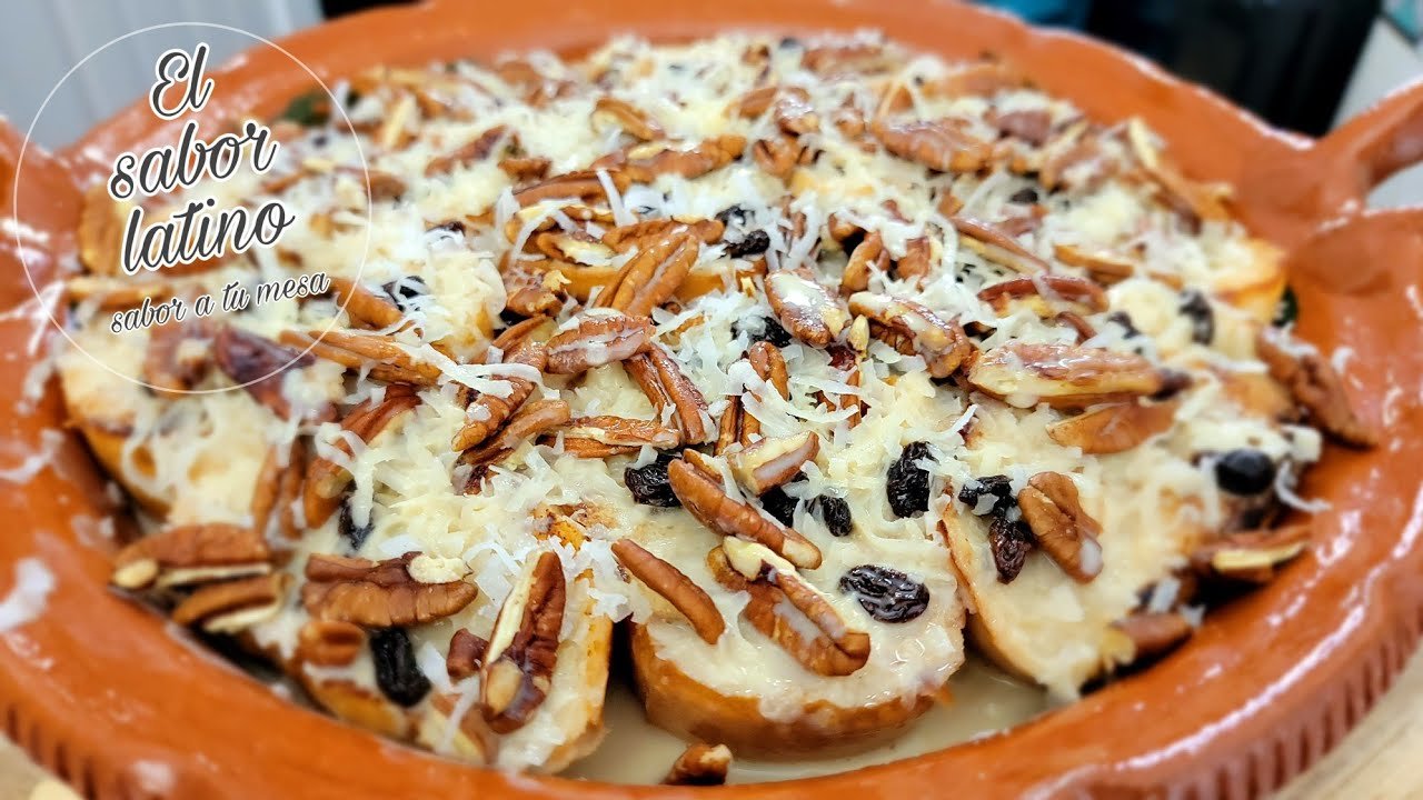 Receta de Capirotada de tres leches