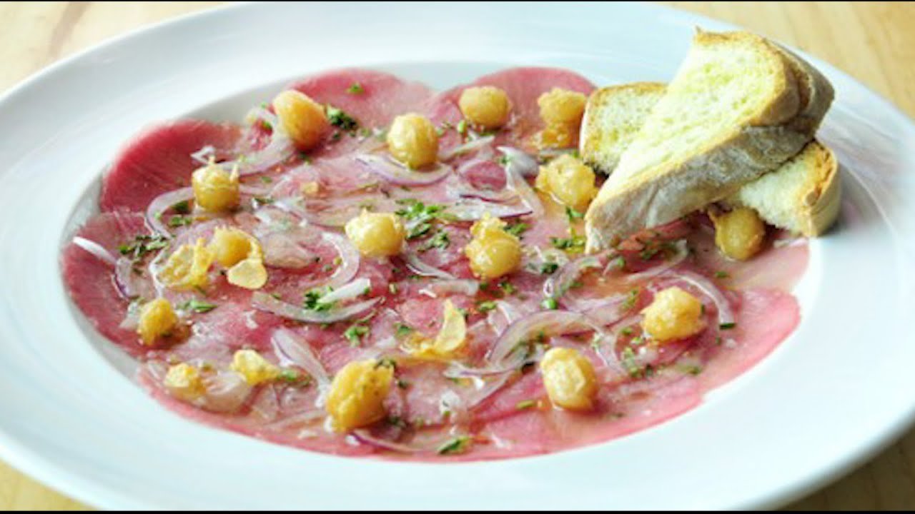 Receta de Carpaccio de atún fresco