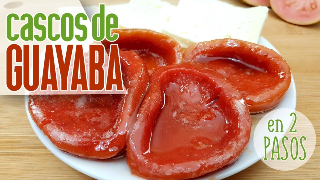 Receta de Cascos de guayaba en almíbar