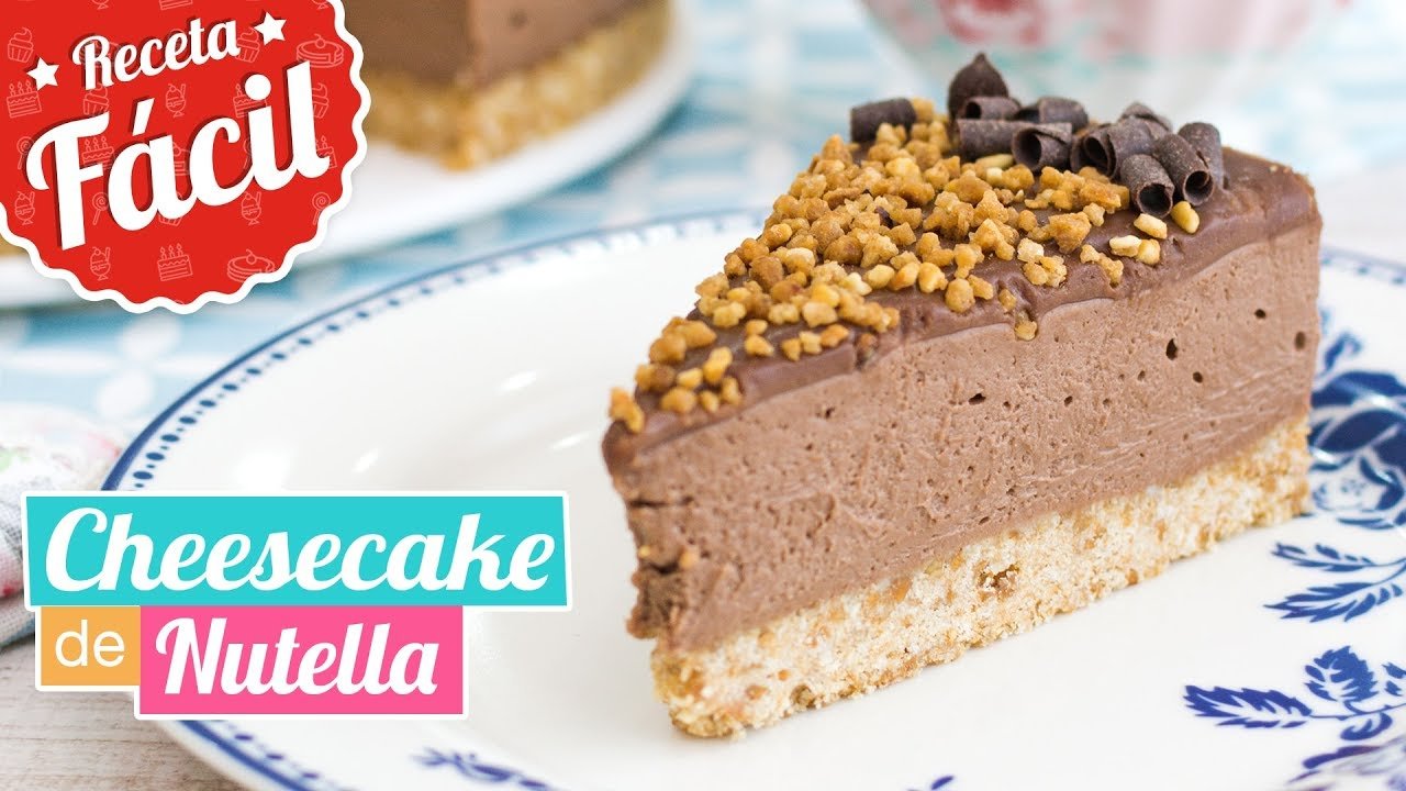 Receta de Cheesecake de Nutella sin horno