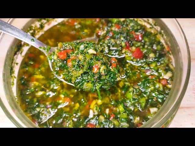 Receta de Chimichurri balsámico