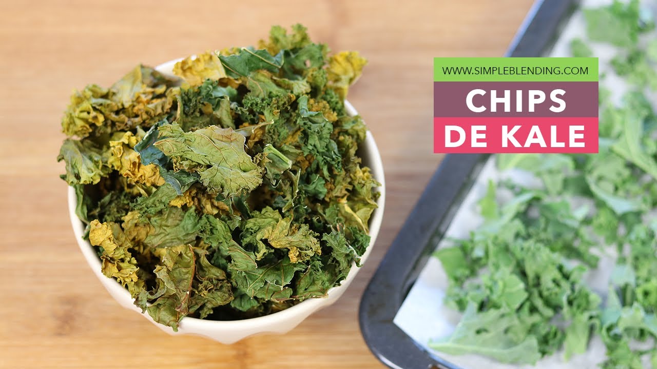 Receta de Chips de kale al horno