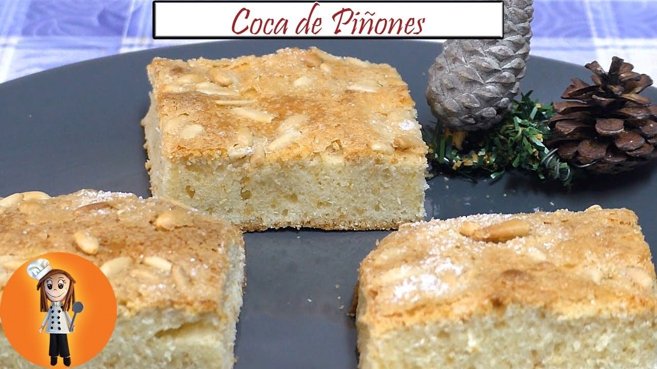 Receta de Coca de piñones