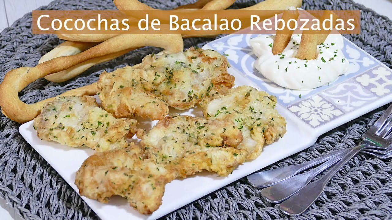 Receta de Cocochas de bacalao rebozadas
