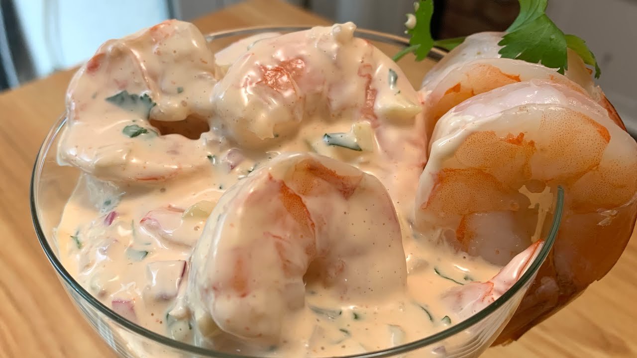 Receta de Cóctel de camarones en salsa