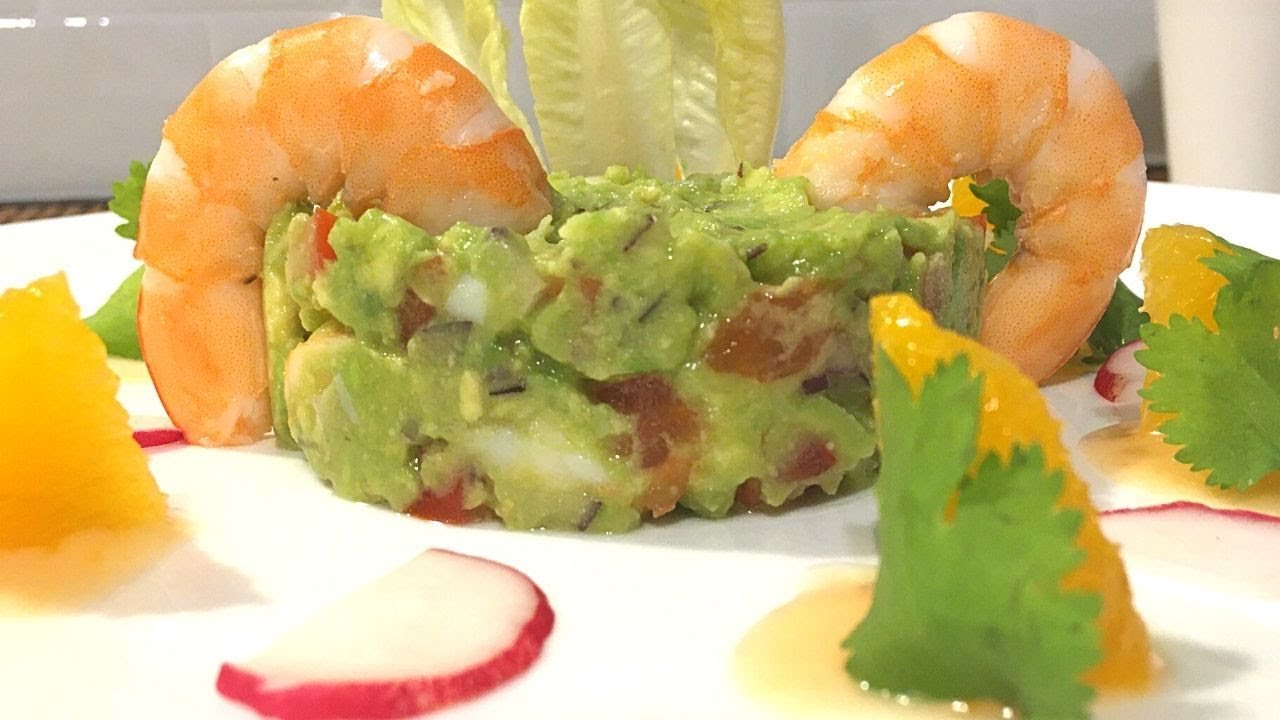 Receta de Cóctel de camarones y aguacate