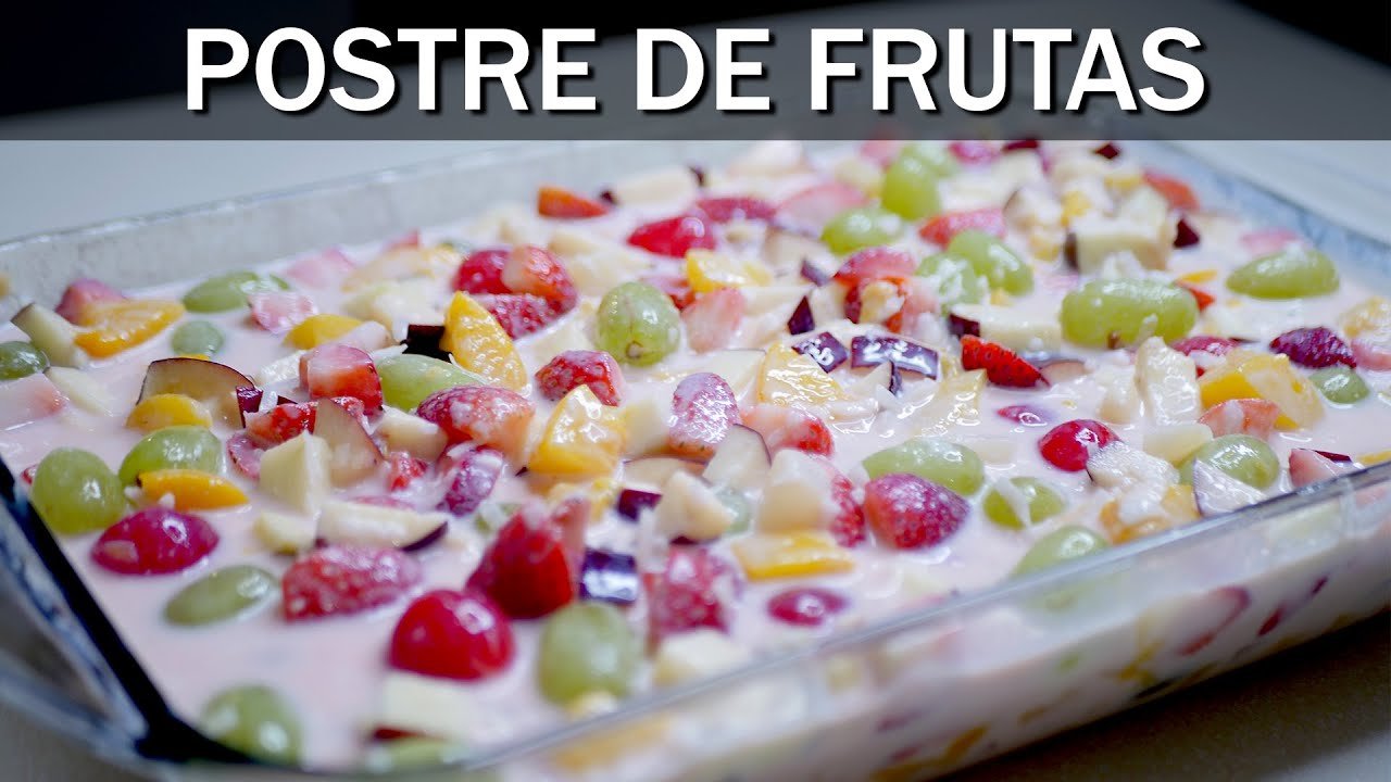 Receta de Cóctel de frutas con lechera