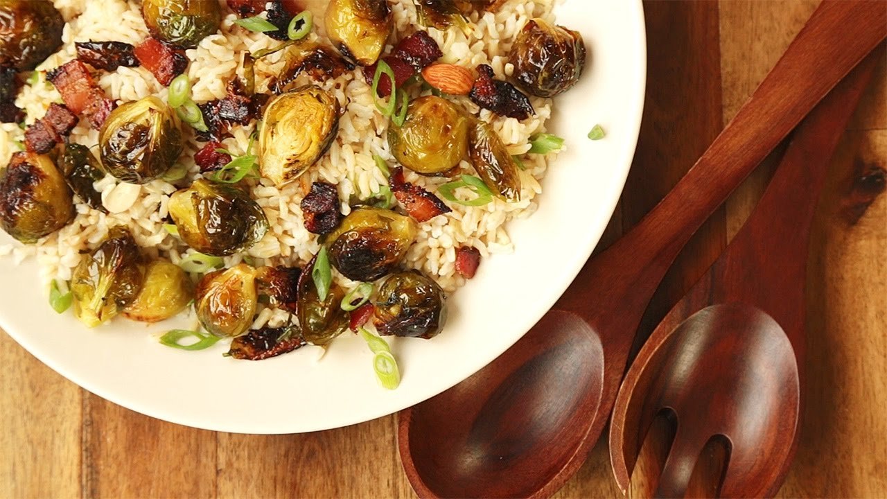 Receta de Coles de Bruselas al horno con miel