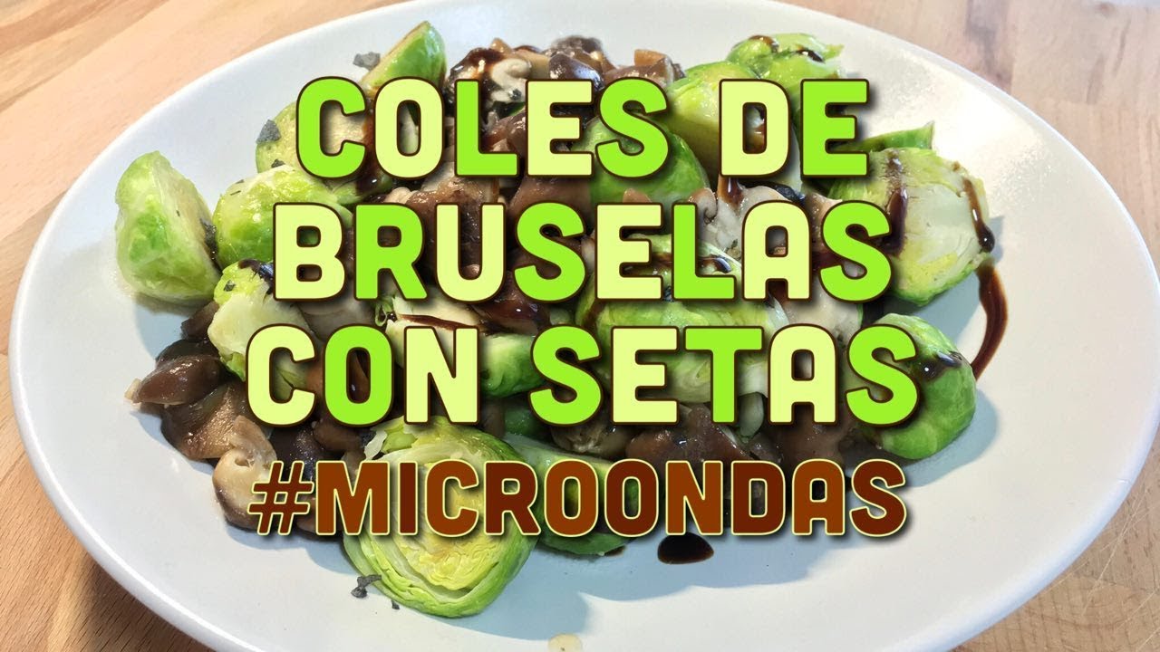 Receta de Coles de Bruselas al vapor en microondas